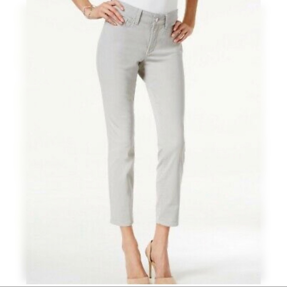 NYDJ Alina Ankle Skinny Jeans Gray Size 0 NWT